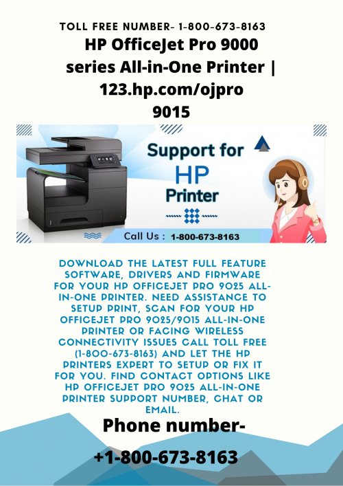 HP Officejet pro 9015 printer helpline number