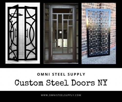 We design & fabricate gates/doors for commercial and residential use. Contact us for steel gate or door fabrication work, Gate Openers, Iron Gates, Metal Gates, Sliding gates, Steel gates and repair service. Get a free quote for Iron Doors, Custom Wrought Iron Gates & Railings.

Source:https://www.omnisteelsupply.com/steel-door-and-custom-metal-fabricator-new-york/