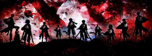 Anime Attack on Titan Shingeki No Kyojin Survey Corps Facebook Cover