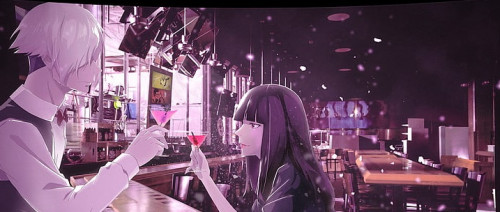 bar drink anime girls death parade wallpaper preview