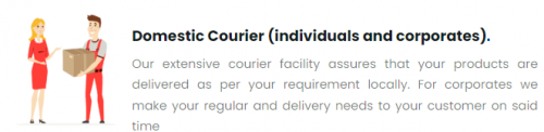 Are you looking for an express, same day courier service in Dubai? At Courier World LLC we are committed to provide cost effective Logistic Solutions & same day parcel delivery, courier delivery service for every business.


http://courieremirates.com/