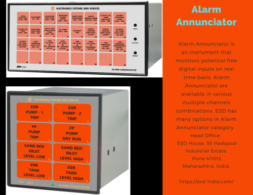 ESD India is a leading Manufacturer & supplier of Alarm Annunciator and Hooters such as Alarm Annunciator, power hooters, and audio visual hooters. Contact us today at https://esd-india.com/category/annunciator