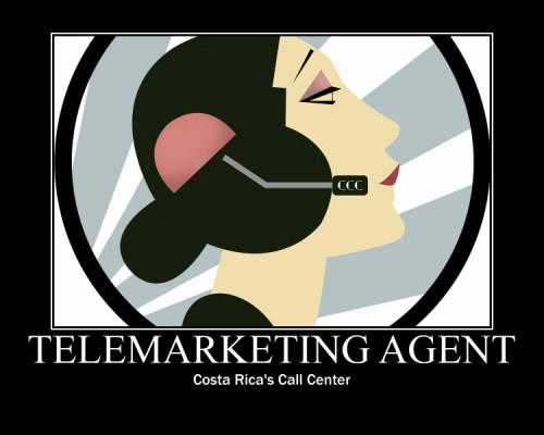 Costa Rica's Call Center motivational poster podcast guest