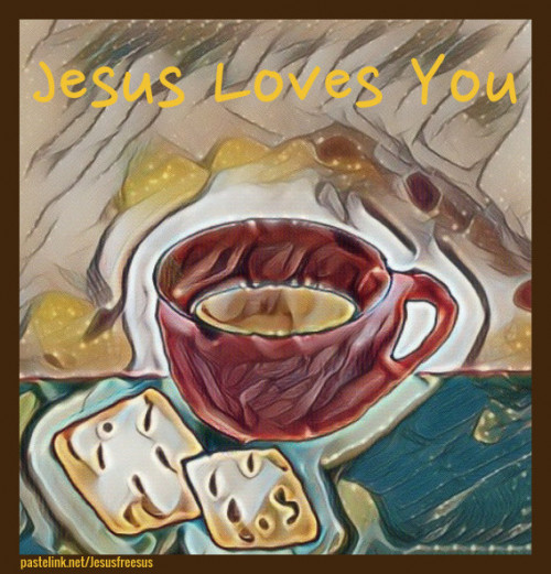teacup Jesus Loves You