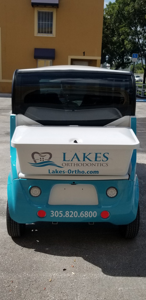 Commercial vehicle wraps for Golf Cart in Miami FL