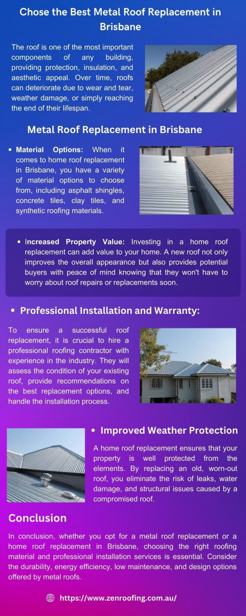 Chose the Best Metal Roof Replacement in Brisbane