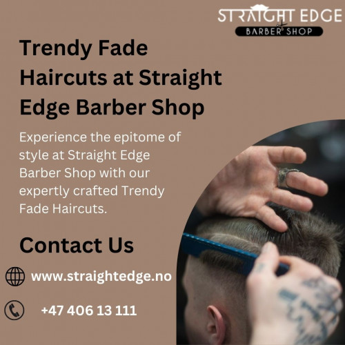 Experience the epitome of style at Straight Edge Barber Shop with our expertly crafted Trendy Fade Haircuts. Our skilled barbers blend creativity with precision to deliver fades that are not just cuts but statements. Step into a world of contemporary grooming, where your style meets expertise. Visit us for the latest in trendsetting fades and redefine your look with Straight Edge Barber Shop.
Our website:  https://www.straightedge.no/services/