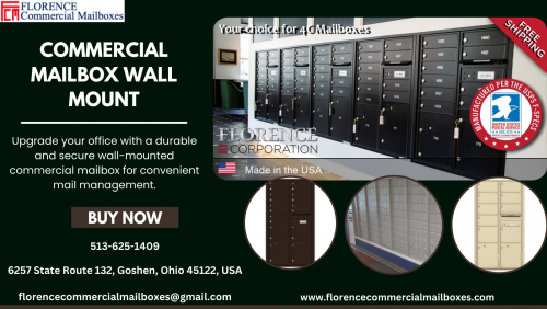 Find reliable commercial mailbox wall mount models at Florence Commercial Mailboxes. Our robust wall-mounted mailboxes offer secure and convenient mail storage for businesses, offices, and residential areas. Choose from a range of styles and sizes to streamline your mail handling process effectively. Order now!

Visit: https://www.florencecommercialmailboxes.com/