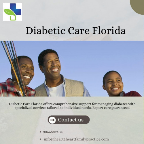 In Florida, compassionate diabetic care services prioritise your well-being. Our dedicated team in Florida understands the unique needs of managing diabetes, offering personalised support and guidance. From regular check-ups to educational resources, we ensure you receive comprehensive care to maintain a healthy lifestyle. Trust us to navigate your journey with expertise and empathy, empowering you to thrive despite the challenges of diabetes.

Visit here:- https://www.heart2heartfamilypractice.com/men-s-health