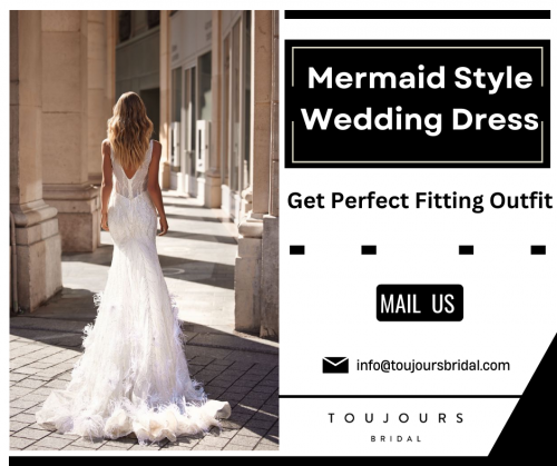 Are you searching for a figure-flattering mermaid wedding dress for your dream day? Shop our exclusive collection of gorgeous wedding gowns that are unique and custom-made. Send us an email at info@toujoursbridal.com for more details.