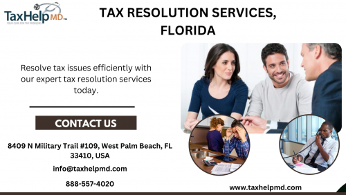Get professional tax resolution services in Florida from Tax Help MD. Our team of experts specializes in resolving tax issues for individuals and businesses, providing relief from IRS problems and helping you achieve financial stability. Schedule an appointment today.


Visit: https://www.taxhelpmd.com/