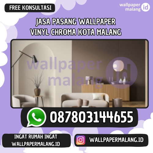 Jasa Pasang Wallpaper Vinyl Chroma Kota Malang