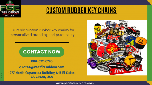 Elevate your brand with custom rubber key chains from Pacific Emblem Company. Our high-quality key chains are fully customizable, allowing you to showcase your logo or message in a unique and eye-catching way. Durable and versatile, these key chains make perfect promotional items or personalized gifts. For more details visit the website.


Visit: https://pacificemblem.com/products/rubber-metal-keychains/
