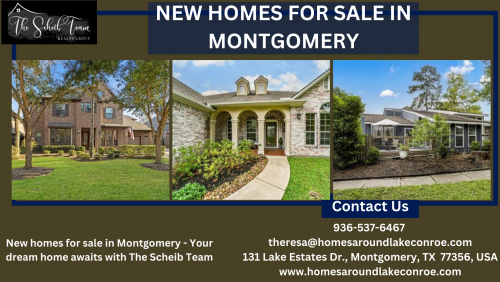 The Scheib Team presents an exclusive collection of new homes for sale in Montgomery. From elegant interiors to scenic views, our properties offer the perfect blend of comfort and style. Let us guide you in finding your perfect home in this charming Texas community. For more information, visit our website.

Visit: https://www.homesaroundlakeconroe.com/homes-for-sale-in-montgomery-tx