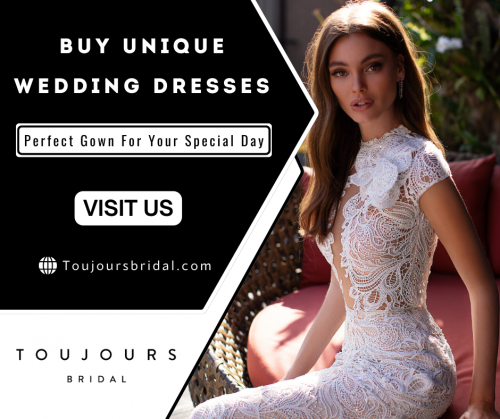 Discover our unique wedding dresses in Thornhill at Toujours Bridal. We provide exclusive and handmade designs to ensure that you stand out with elegance and confidence with a perfect fit for every bride. Send us an email at info@toujoursbridal.com for more details.