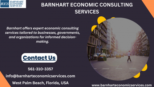 Barnhart Economic Consulting Services delivers tailored economic analysis and strategic guidance to businesses, governments, and organizations worldwide. With expertise in economic research, policy analysis, and litigation support, we empower clients to make informed decisions and navigate complex challenges with confidence and clarity. For more information, visit our website.

Visit: https://www.barnharteconomicservices.com/